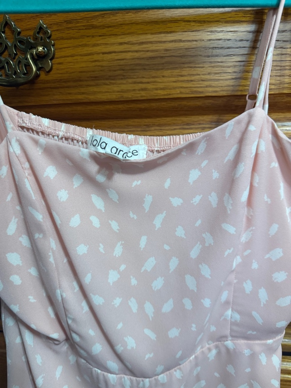 lola grace Pink Spotted Cami Dress